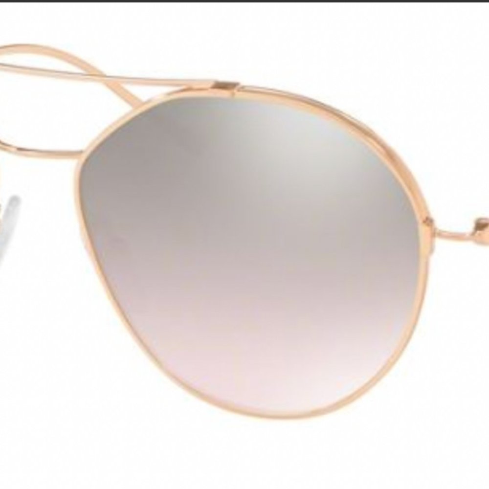 GOLD: Prada SPR 56U 5AK200 Aviator Sunglasses - Picture 4 of 8